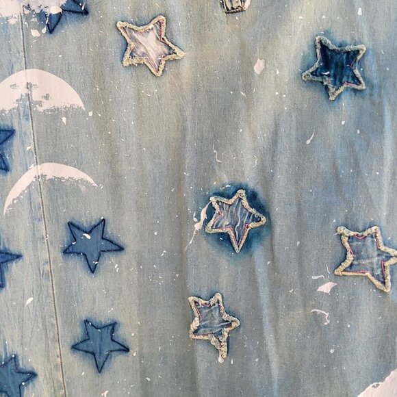 OOAK! Magnolia Pearl Star Child Kimi Coat 543 Washed Indigo One Size - Picture 4 of 8